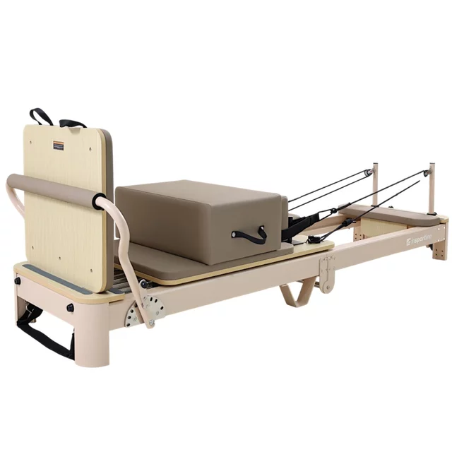 Reformer do pilatesu inSPORTline Comfolder EVO ∙ składany ∙ nośność 150 kg ∙ rama aluminiowa ∙ box w zestawie - Antracyt