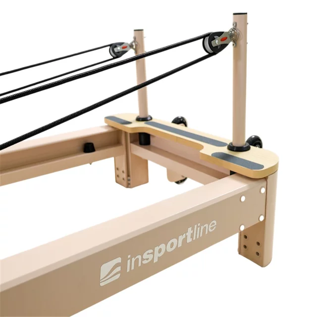 Reformer do pilatesu inSPORTline Comfolder EVO ∙ składany ∙ nośność 150 kg ∙ rama aluminiowa ∙ box w zestawie - Antracyt