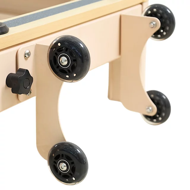 Reformer do pilatesu inSPORTline Comfolder EVO ∙ składany ∙ nośność 150 kg ∙ rama aluminiowa ∙ box w zestawie - Antracyt