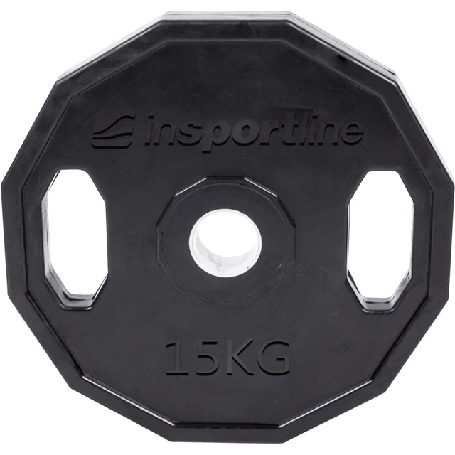 Gumowane obciążenie olimpijskie inSPORTline Ruberton 1,25 kg ∙ gumowane ∙ z uchwytami ∙ otwór 50 mm ∙ antypoślizgowe