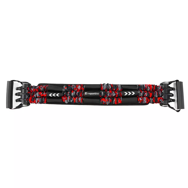 Ekspander regulowany inSPORTline Striker Triple ∙ opór 16–48 kg ∙ 3 gumy w ochronnych rękawach
