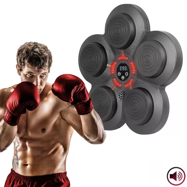 Tarcza bokserska elektroniczna inSPORTline Smartpunch ∙ 5 punktów uderzeniowych ∙ 9 poziomów prędkości ∙ efekty świetlne ∙ głośnik ∙ Bluetooth