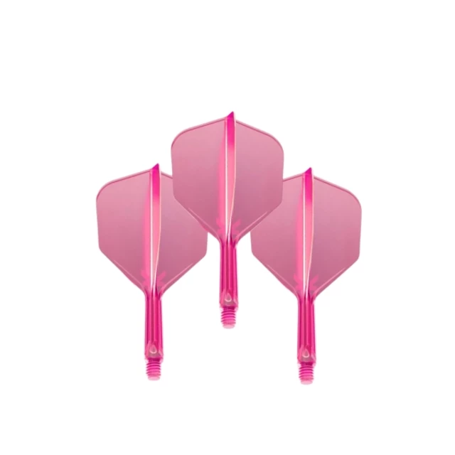 Nasadki i piórka do lotek 2w1 Target K-Flex Neon No.6 Medium 3 szt. - Fluo żółty - Różowy fluo