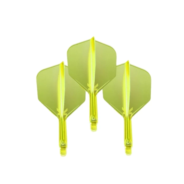 Nasadki i piórka do lotek 2w1 Target K-Flex Neon No.6 Medium 3 szt. - Fluo żółty - Fluo żółty