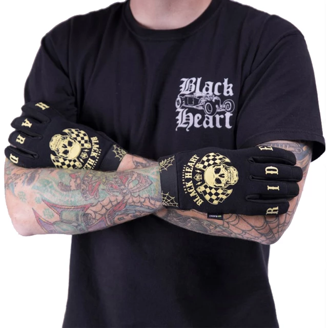 Rękawice motocyklowe W-TEC Black Heart Restarter - Czarny