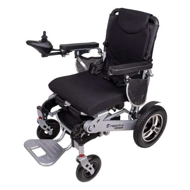 Elektryczny wózek inwalidzki inSPORTline Hawkie Basic II ∙ 500 W ∙ zasięg 24 km ∙ nośność 120 kg ∙ prędkość 6 km/h - Srebrny