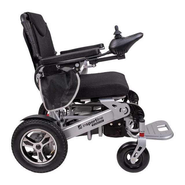 Elektryczny wózek inwalidzki inSPORTline Hawkie Basic II ∙ 500 W ∙ zasięg 24 km ∙ nośność 120 kg ∙ prędkość 6 km/h - Srebrny