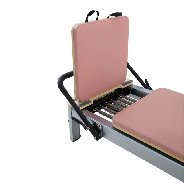 Reformer do pilatesu inSPORTline Oquiler ∙ system sprężynowy ∙ nośność 150 kg ∙ rama aluminiowa ∙ box w zestawie