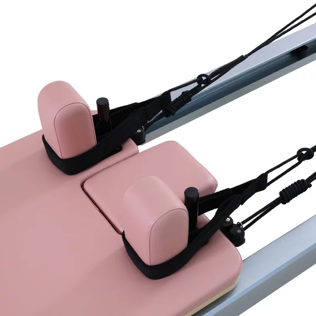 Zapasowe podpórki pod ramiona do reformera Pilates inSPORTline Oquiler ∙ 2 szt. ∙ metal ∙ pianka PU ∙ mikrofibra - Różowy