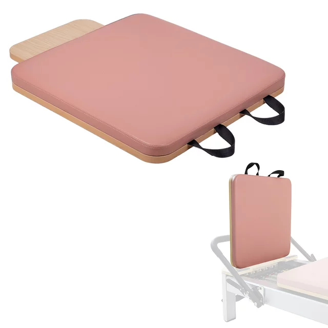 Platforma do odbić do reformera pilates inSPORTline Oquiler ∙ 2 uchwyty ∙ obicie 3 cm ∙ płyta drewniana ∙ łatwa wymiana - Różowy - Różowy