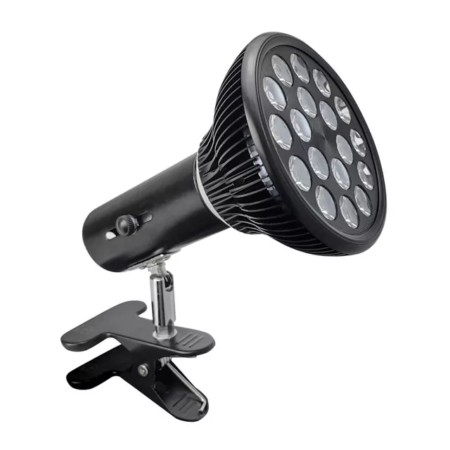 Lampa rozgrzewająca na podczerwień inSPORTline Zelara ∙ 18 diod LED ∙ moc 24 W ∙ obrotowy uchwyt 360° - Biały