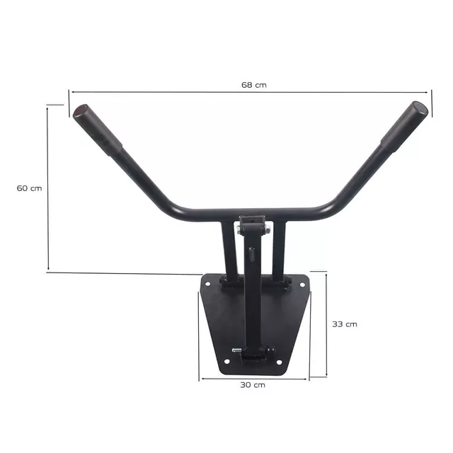 Poręcz składana naścienna inSPORTline HR4010 ∙ szer. 68 cm ∙ udźwig 110 kg ∙ oszczędność miejsca