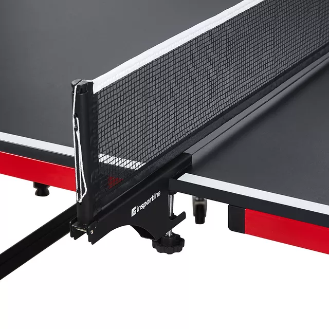 Składany stół do tenisa stołowego inSPORTline Sental 150 ∙ blat MDF 15 mm ∙ siatka w zestawie ∙ powłoka UV - Czarny