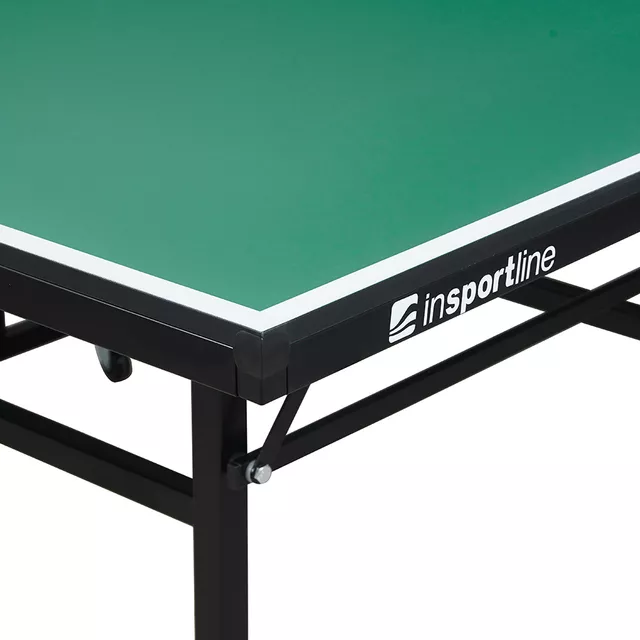 Składany stół do tenisa stołowego inSPORTline Sental 150 ∙ blat MDF 15 mm ∙ siatka w zestawie ∙ powłoka UV - Czarny