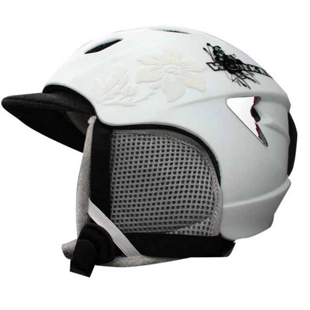 Kask snowboardowy Worker Trentino ∙ waga 365 g ∙ wentylacja Thermo Fit ∙ zdejmowane nauszniki - Szary z logo