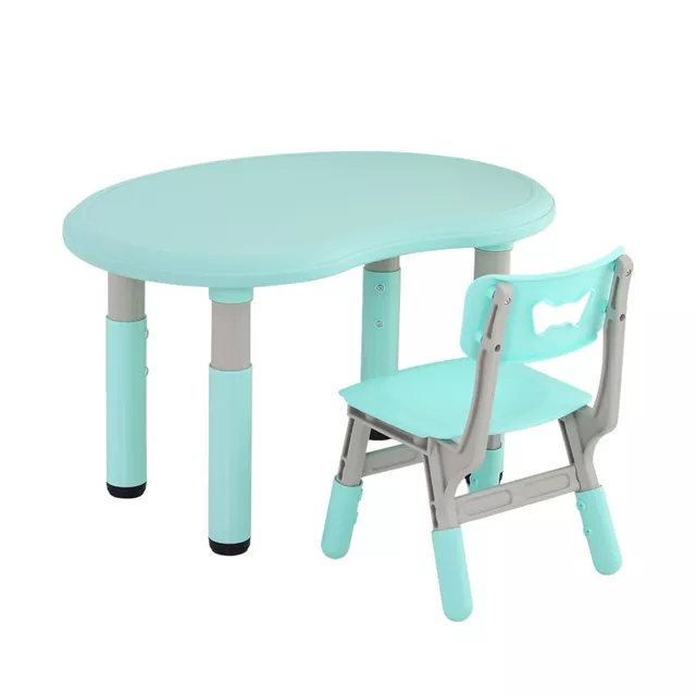 Stolik dziecięcy regulowany z krzesłem inSPORTline Kucerino ∙ ergonomia ∙ antypoślizgowy ∙ lekki ∙ pastelowy design ∙ nośność 40 kg - Różowy - Miętowy