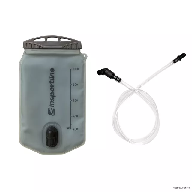Bukłak na wodę inSPORTline Hydrigo 10 ∙ pojemność 1 l ∙ materiał TPU ∙ 140 g ∙ szczelny zawór ∙ łatwe czyszczenie