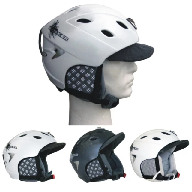 Kask snowboardowy Worker Trentino ∙ waga 365 g ∙ wentylacja Thermo Fit ∙ zdejmowane nauszniki - Szary z logo