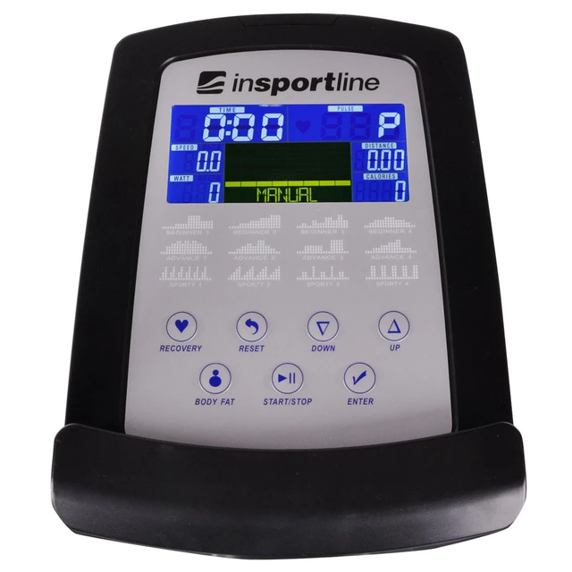 Rower treningowy pionowy inSPORTline inCondi UB60i ∙ pas piersiowy ∙ nośność 150 kg ∙ HRC ∙ 32 poziomy oporu ∙ aplikacje Zwift / Kinomap - Czarny
