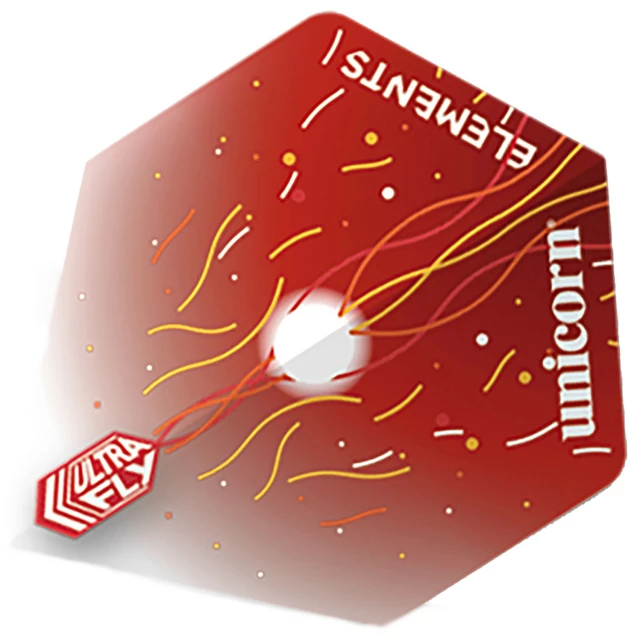 Nasadki z piórkami do lotek Unicorn Gripper 4 Elements Combo - Red Firestorm