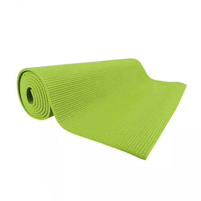 Mata do ćwiczeń jogi inSPORTline Yoga 173×60 cm ∙ grubość 0,5 cm ∙ stabilna powierzchnia ∙ lekka - Niebieski - Odblaskowy zielony