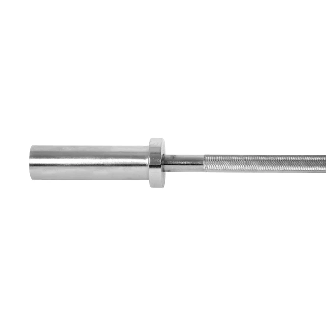 Łamany gryf olimpijski inSPORTline OB-47G ∙ długość 120 cm ∙ średnica 50 mm ∙ uchwyt combo ∙ stal chromowana ∙ 150 kg
