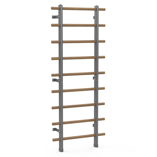 Drabinka gimnastyczna inSPORTline Wootaline 199x80 cm ∙ z drążkiem i poręczami ∙ nośność 150 kg ∙ rama stal/drewno