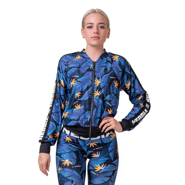 Bluza damska Nebbia Ocean Power Sporty 562 - Niebieski ocean - Niebieski ocean