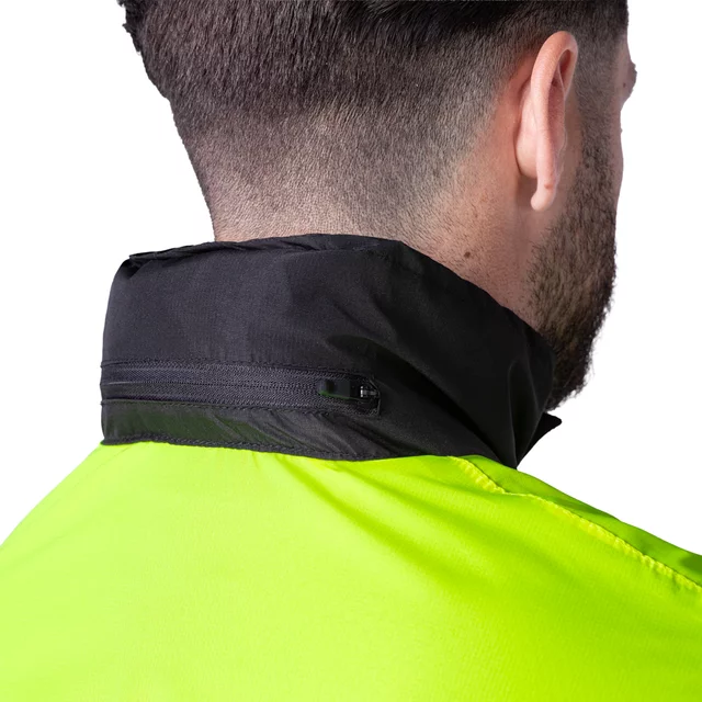Kurtka motocyklowa przeciwdeszczowa W-TEC Rinstop ∙ wodoodporna ∙ odblaskowa Visionight ∙ ripstop ∙ mesh ∙ lekka kompaktowa - Czarny-fluo