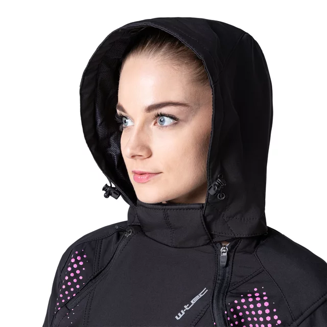 Damska kurtka motocyklowa W-TEC Annorack Lady ∙ wyjmowane ochraniacze CE ∙ system airvent ∙ odpinany kaptur ∙ elementy odblaskowe - czarny piasek