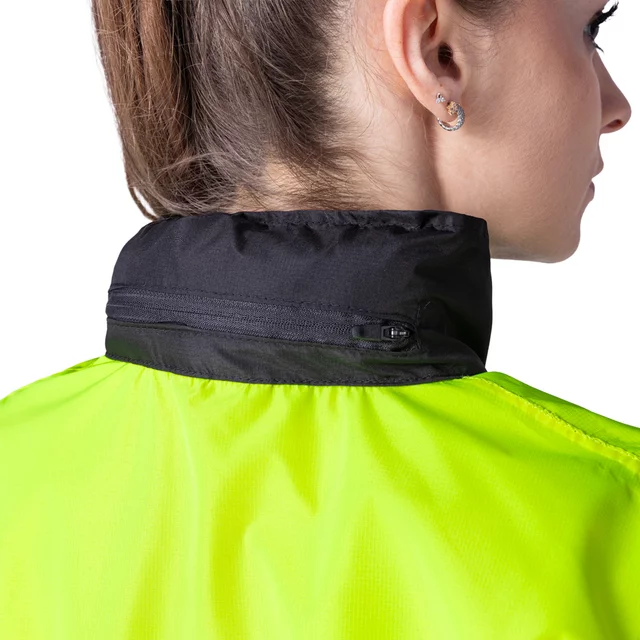 Kurtka motocyklowa przeciwdeszczowa W-TEC Rinstop ∙ wodoodporna ∙ odblaskowa Visionight ∙ ripstop ∙ mesh ∙ lekka kompaktowa - Czarny-fluo