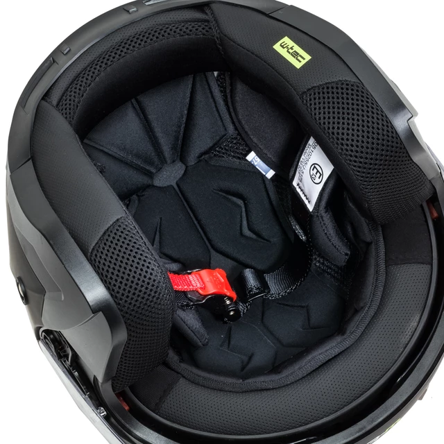 Kask motocyklowy otwarty z blendą W-TEC Putta - Biały perłowy