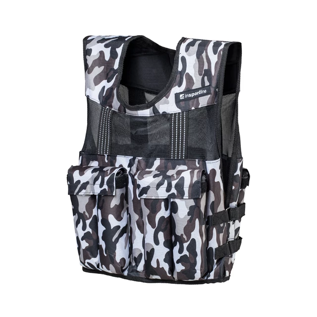 Kamizelka treningowa z obciążeniem inSPORTline Dracus 10 kg ∙ regulowana waga 1,6-10 kg
