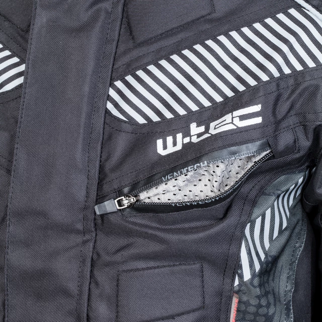 Męska kurtka motocyklowa W-TEC Kamicer - Czarno-czerwony