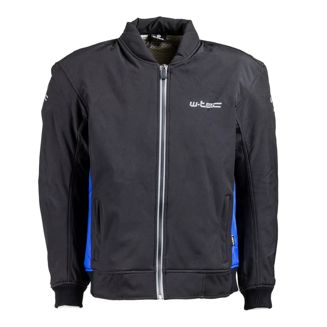 Męska kurtka motocyklowa soft-shell W-TEC Langon - Czarno-niebieski - Czarno-niebieski