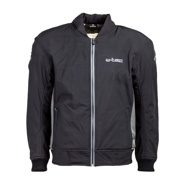 Męska kurtka motocyklowa soft-shell W-TEC Langon - Czarno-niebieski - Czarno-szary