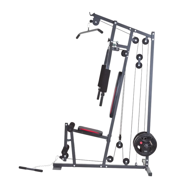 Atlas domowy inSPORTline ProfiGym N10 ∙ 65 kg obciążenia ∙ wyciąg górny i dolny ∙ konstrukcja stalowa