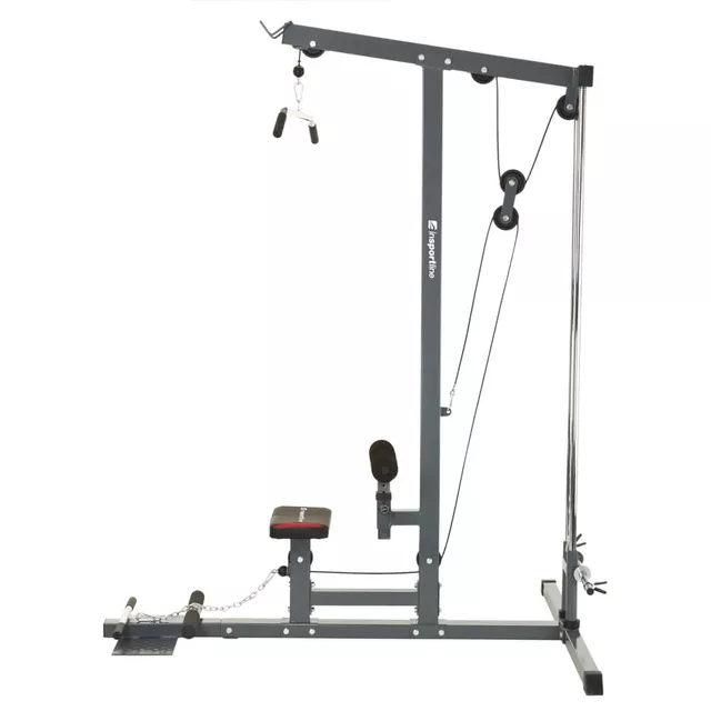 Wyciąg inSPORTline LP05 ∙ atlas z linkami górnym/dolnym ∙ 75 kg obciążenia ∙ stabilna konstrukcja