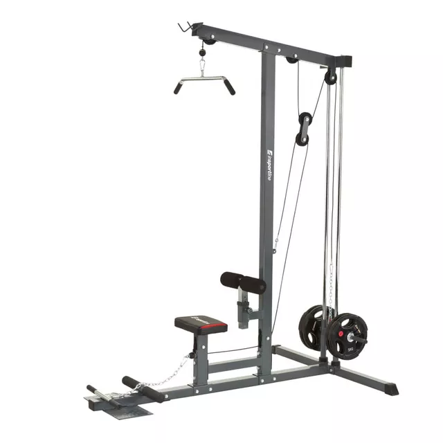 Wyciąg inSPORTline LP05 ∙ atlas z linkami górnym/dolnym ∙ 75 kg obciążenia ∙ stabilna konstrukcja