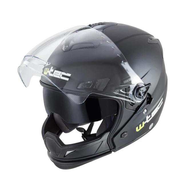 Kask motocyklowy 2w1 W-TEC NK-850 otwierany ∙ blenda przeciwsłoneczna