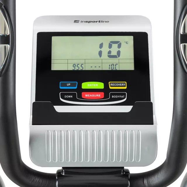 Orbitrek magnetyczny inSPORTline Madesto ∙ pomiar tkanki tłuszczowej ∙ 8 poziomów obciążenia ∙ długość kroku 32 cm ∙ uchwyt na tablet ∙ LCD