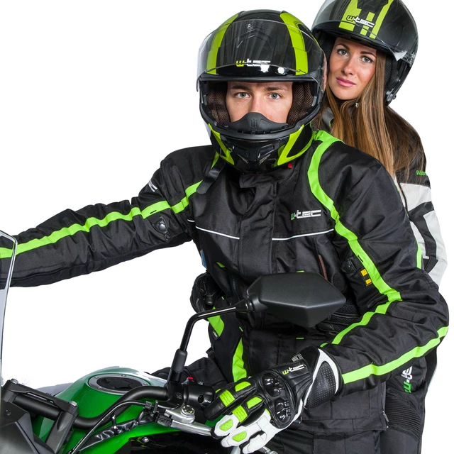 Kask motocyklowy szczękowy W-TEC Vexamo z blendą - Biały