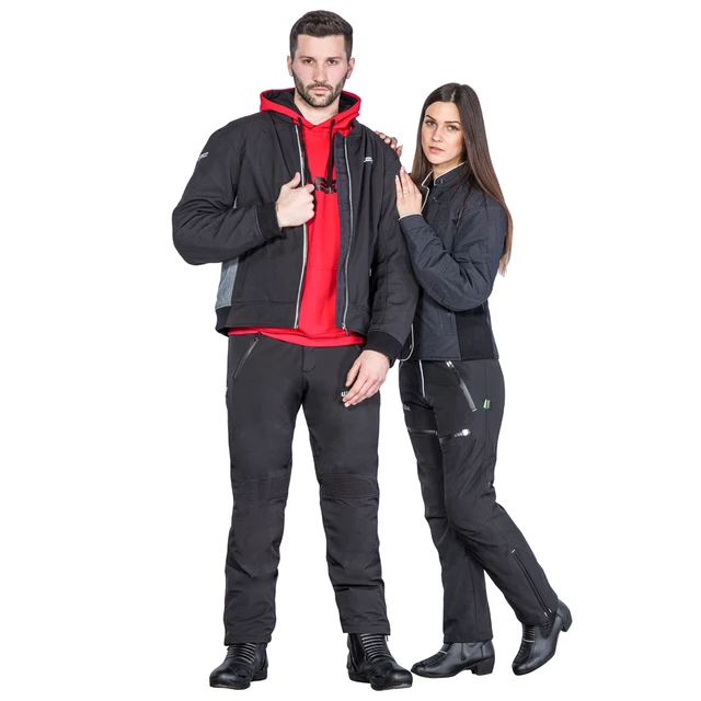 Męska kurtka motocyklowa soft-shell W-TEC Langon - Czarno-niebieski