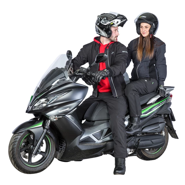 Męska kurtka motocyklowa soft-shell W-TEC Langon - Czarno-niebieski