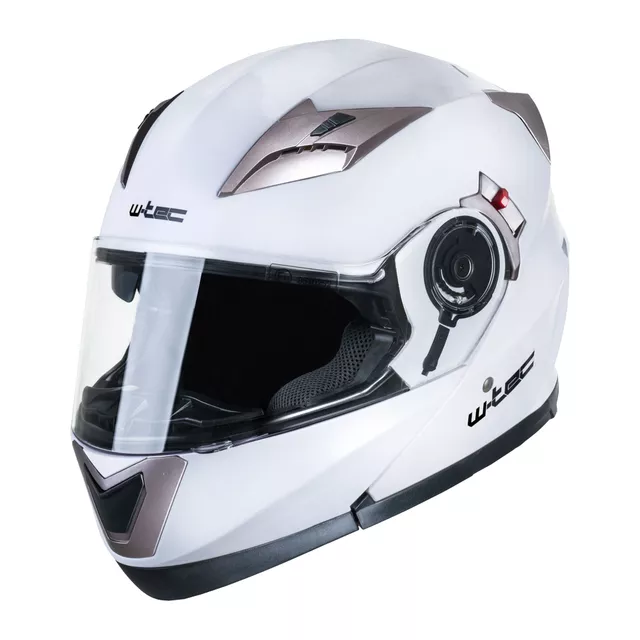 Kask motocyklowy z blendą Flip-Up W-TEC Pezzon - czarno-brązowy