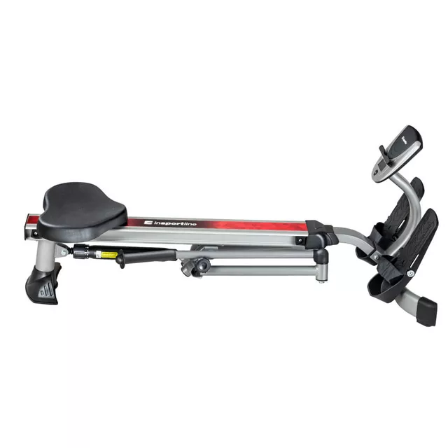 Wioślarz treningowy inSPORTline Power Master X ∙ hydrauliczny system oporu ∙ 12 poziomów oporu ∙ płynny ruch ∙ uchwyt na tablet ∙ LCD - Czarny