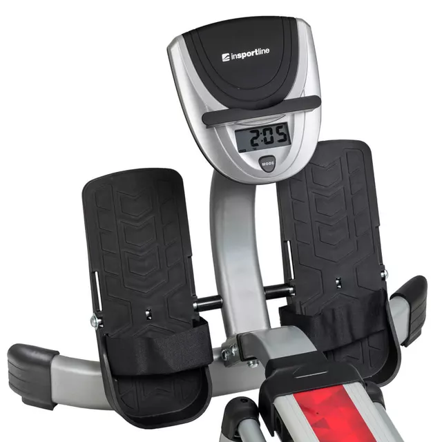 Wioślarz treningowy inSPORTline Power Master X ∙ hydrauliczny system oporu ∙ 12 poziomów oporu ∙ płynny ruch ∙ uchwyt na tablet ∙ LCD - Czarny