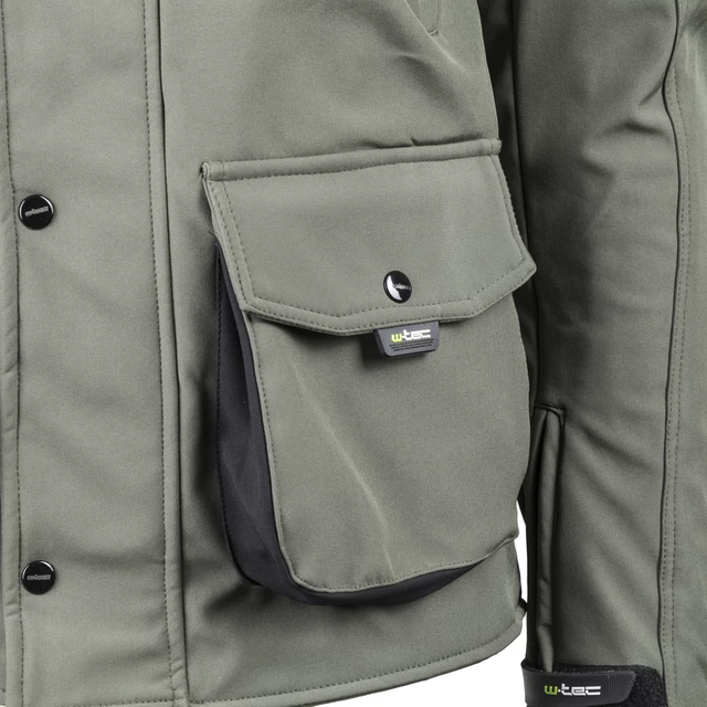 Męska kurtka motocyklowa soft-shell W-TEC Forresta - Khaki