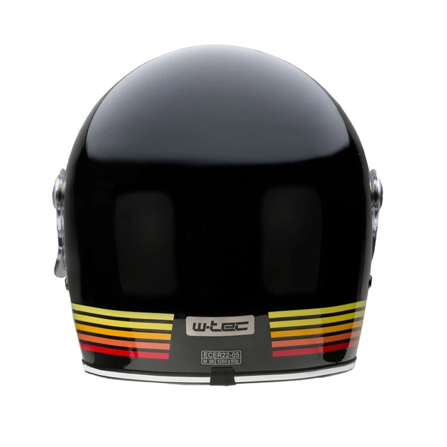 Kask motocyklowy pełny W-TEC Cruder Bismar - czarno-czerwono-żółty
