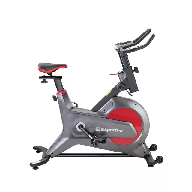 Rower treningowy spinningowy inSPORTline Agneto LCD ∙ magnetyczny opór ∙ cichy napęd pasowy ∙ 8 stopni obciążenia ∙ regulacja siodełka